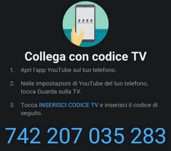 Youtube Com Activate Inserire Il Codice Dal Televisore Telefono